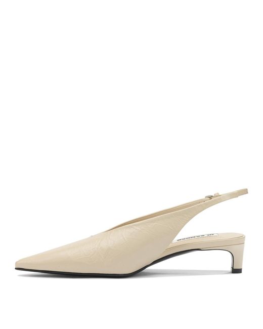 Jil Sander Natural Leather Slingback