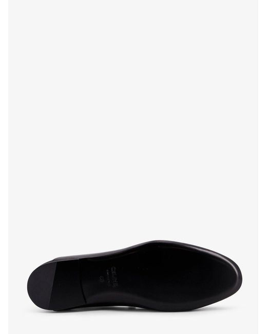 Céline White Aura Leather Loafers for men