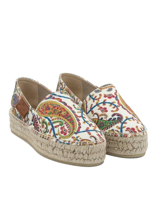 Etro Brown Cotton Espadrilles