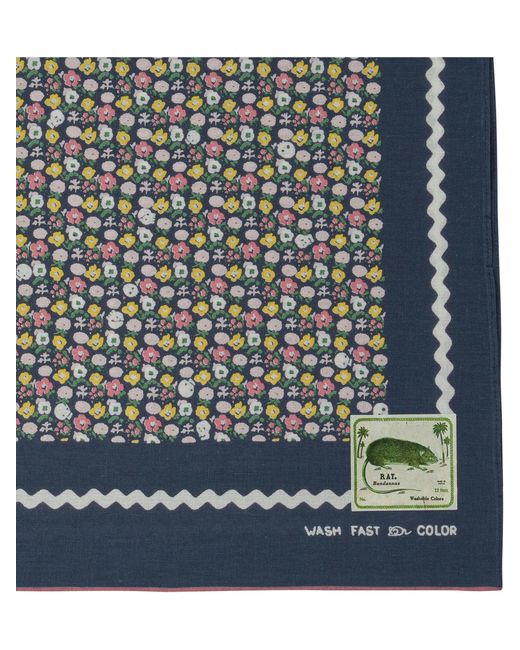 Kapital Gray "Skull & Flower" Scarf for men