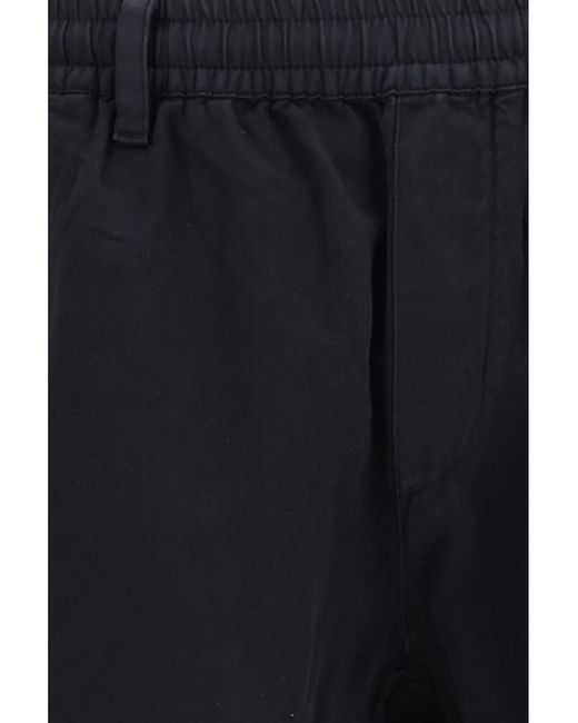 C P Company Blue Cotton Rip-Stop Boxy Lens Cargo Pants for men