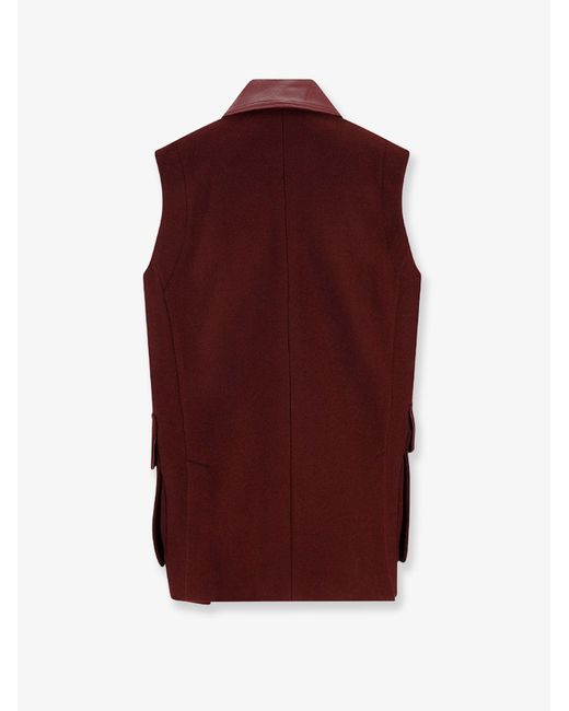 Max Mara Purple Aeroso Wool, Alpaca And Cashmere Sleeveless Coat