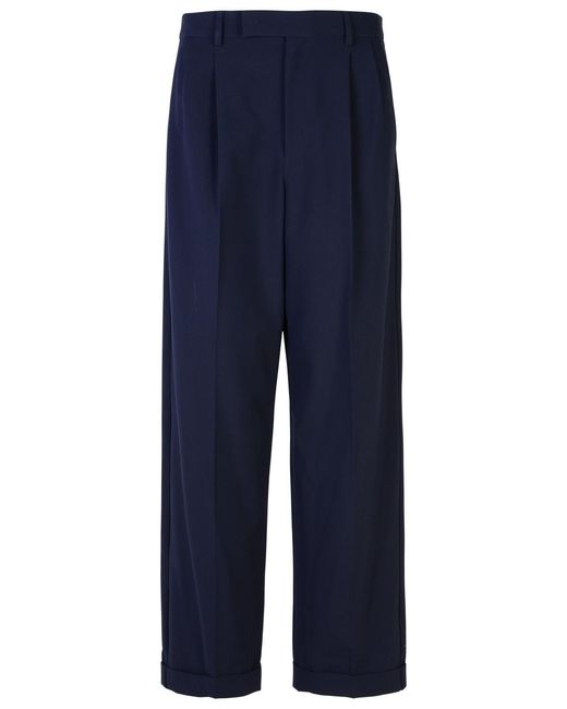 A.P.C. Blue 'Marissa' Viscose Blend Trousers