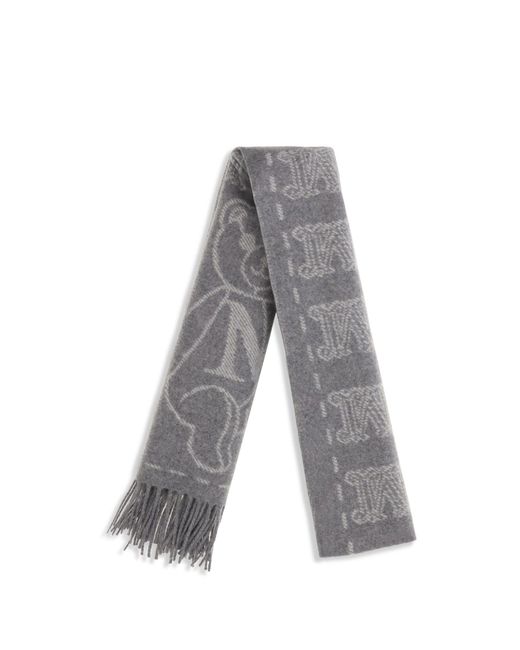 Max Mara Gray Charme Scarf