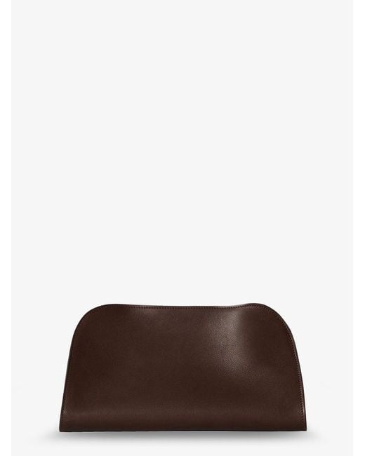 The Row Brown Peggy Leather Handbag