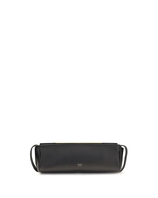 Khaite White Clutch Evening Leather