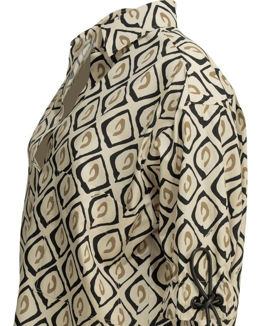 Max Mara Multicolor Cotton Casual Printed Shirt