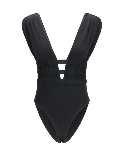 Alaïa Black Alaïa Fluid Jersey Bodysuit