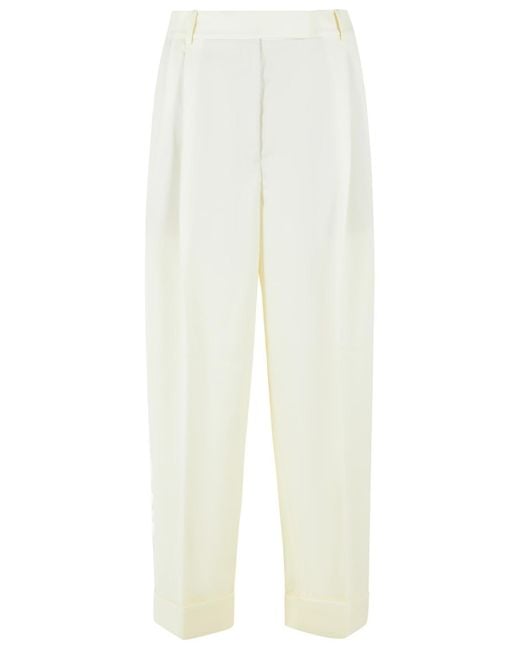 Rohe White Binanco High Waist Pants