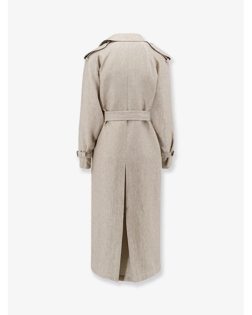 Max Mara Natural Coats Lino