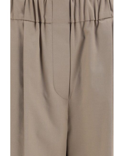 Brunello Cucinelli Natural Cotton Pants