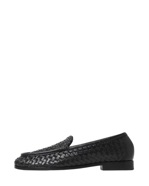 Bottega Veneta Black Silenzio Loafers for men