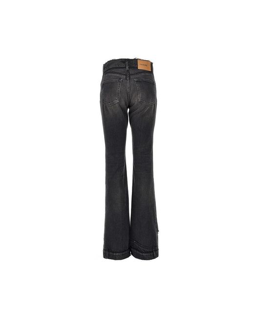 Haikure Black Flora Vintage Effect Jeans
