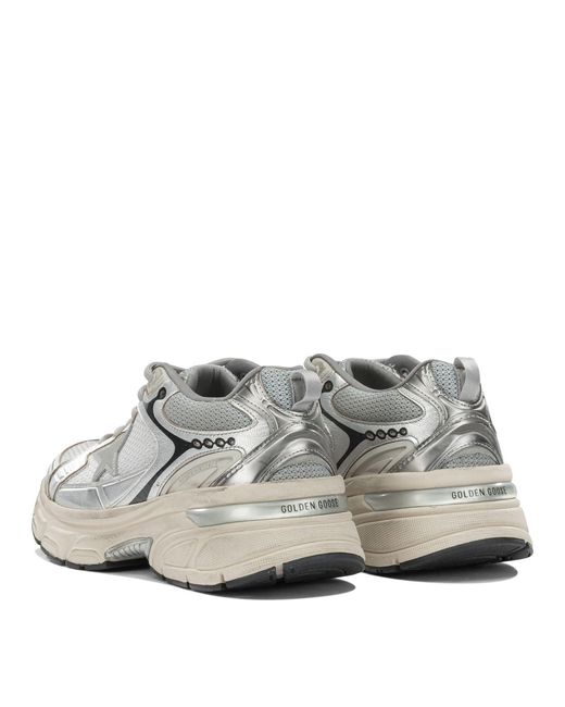 Golden Goose Deluxe Brand White "Lightstar" Low Sneakers