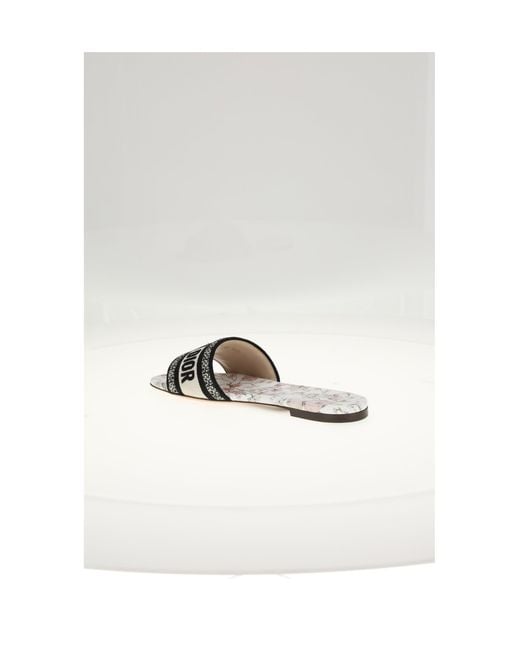 Dior White Dior Dway Slide 0.5Cm