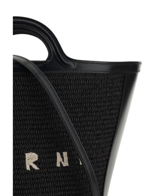 Marni Black Tropicalia Bucket Bag