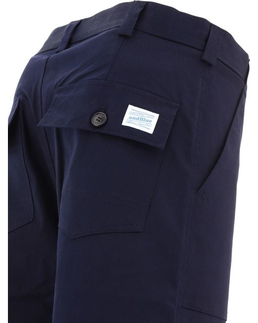 ANDBLUE Blue Hammer Trousers for men