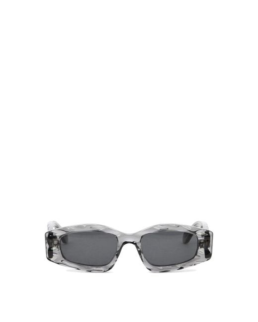 Alaïa Gray Sunglasses With Geometric Shape