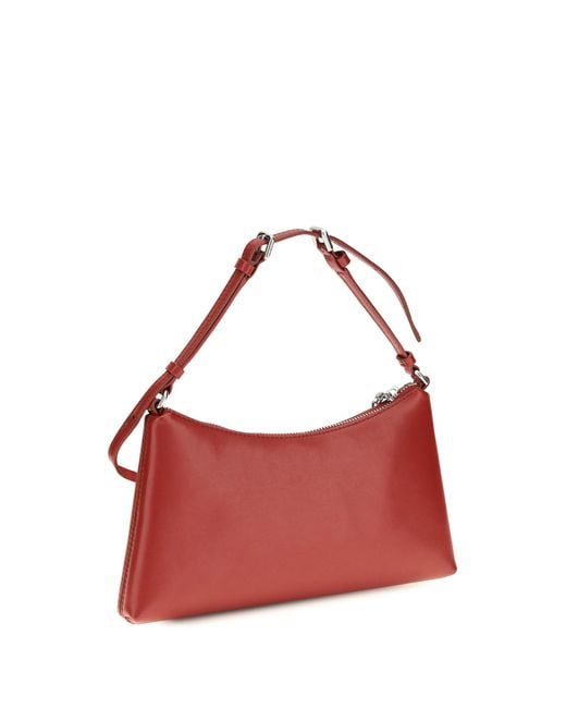 Marc Jacobs Red Mini Scene Leather Shoulder Bag Crimson