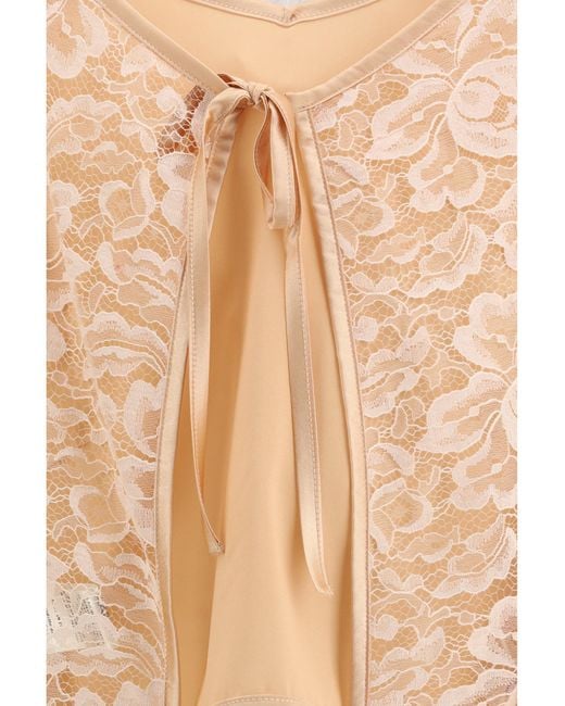 Kristina Ti White V-Neck Silk Blouse