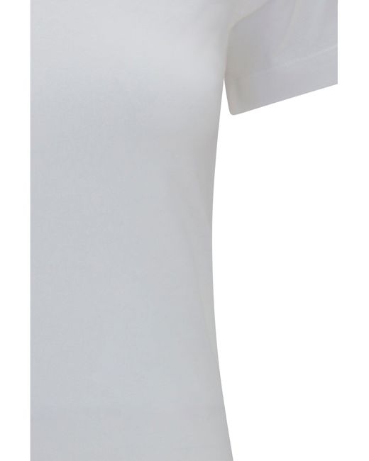 Totême  Gray V-Neck Cotton Jersey T-Shirt