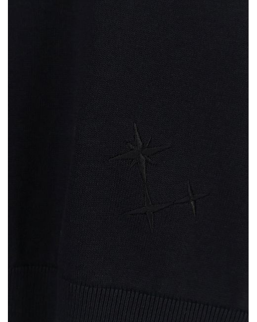 Laneus Black Cotton Sweater for men