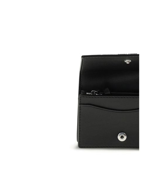 Ganni White Poodle Print Card Holder