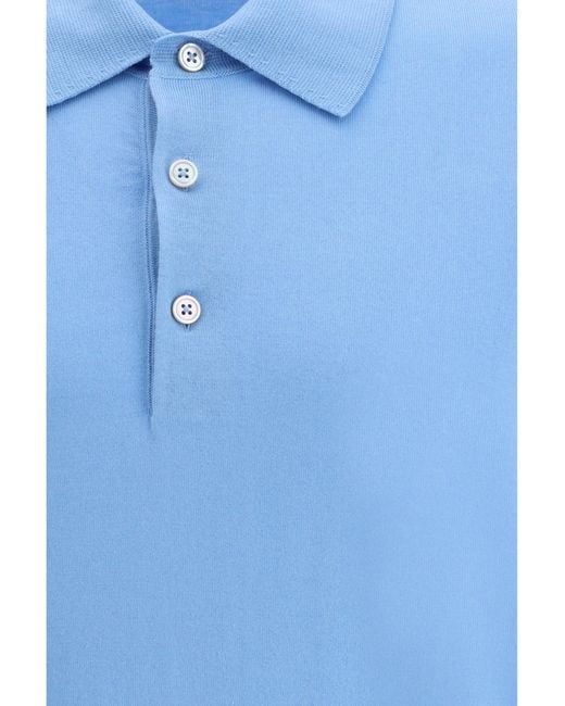 Tom Ford Blue Cotton Polo for men