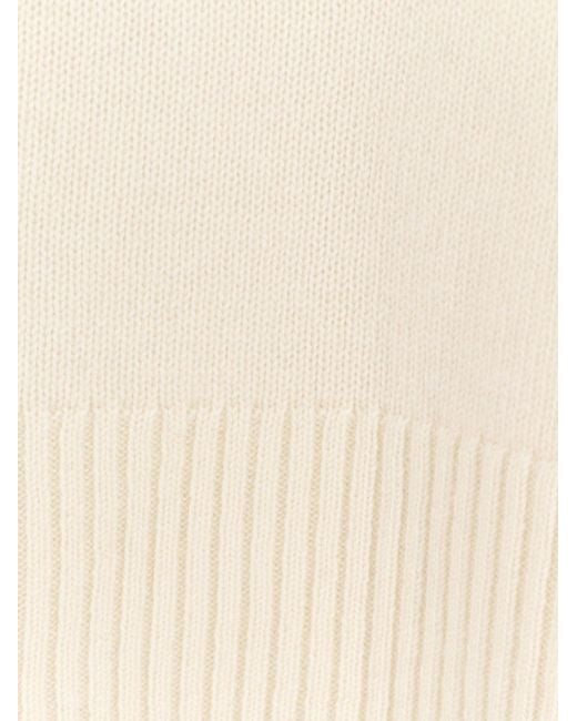 Totême White Cashmere Turtleneck