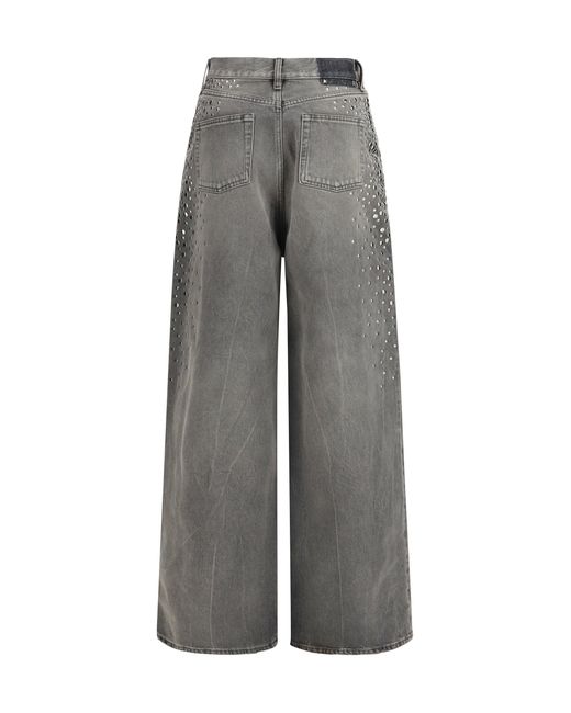 Golden Goose Deluxe Brand Gray Melody Stud Degraded Jeans
