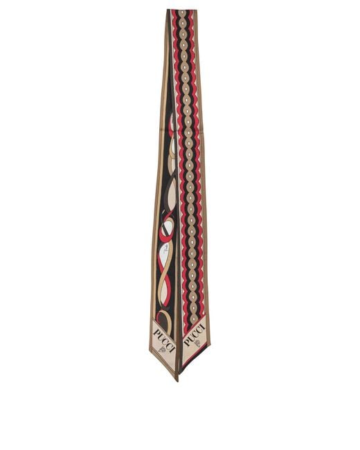 Women's White "Girandole E Papiro" Silk Scarf