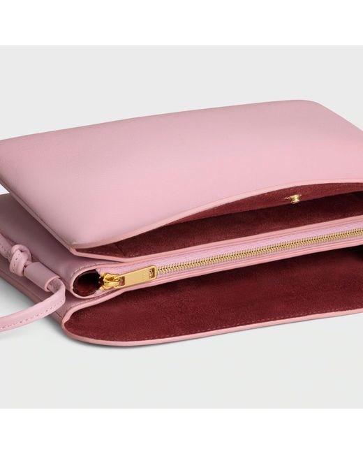 Céline Pink Trio Flap Small Shoulder Bag