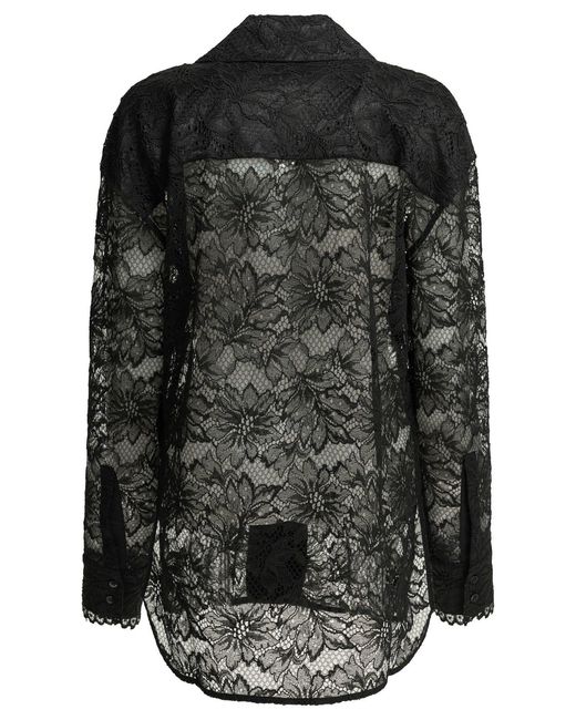 Max Mara Black Casual Lace Shirt