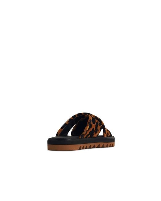 Stella McCartney Brown 'Leo' Multicoloured Leather Blend Slippers