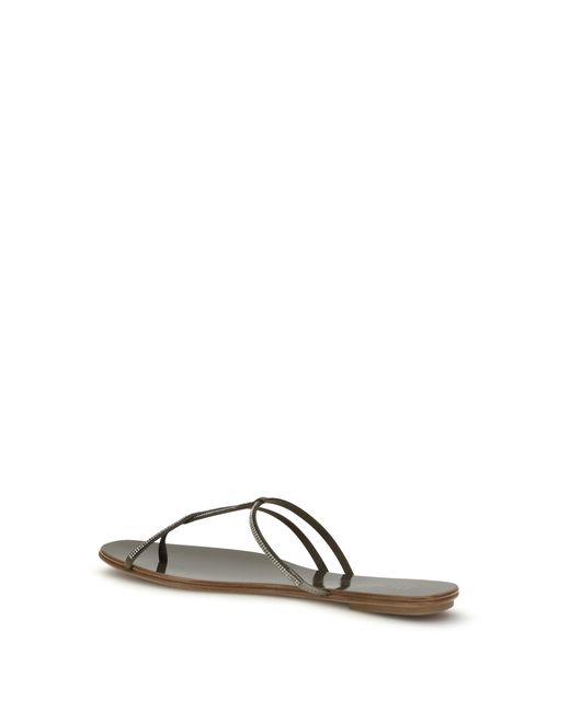 Pedro Garcia Metallic Estee Leather Sandals Olivade Satin