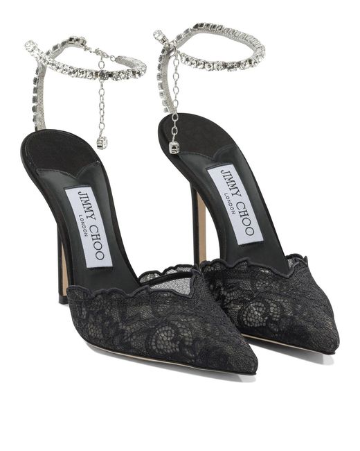 Jimmy Choo Black "Saeda 100Mm" Pumps