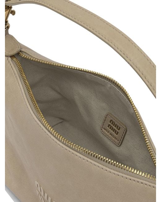 Miu Miu Brown Leather Handbag Small