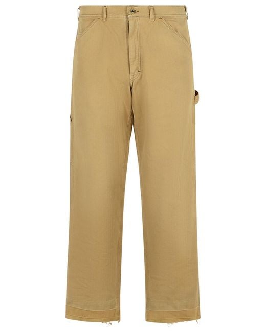 Maison Margiela Natural Cotton Pants for men