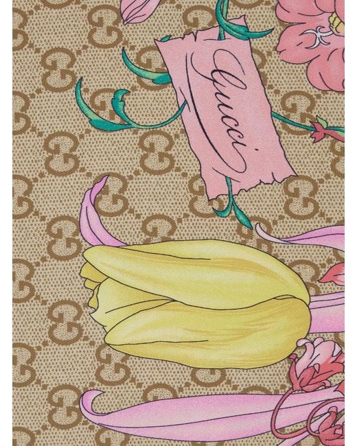 Gucci Pink Silk Foulard