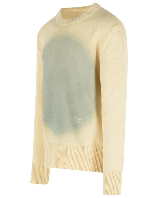 MM6 by Maison Margiela Yellow Cotton Blend Sweater for men