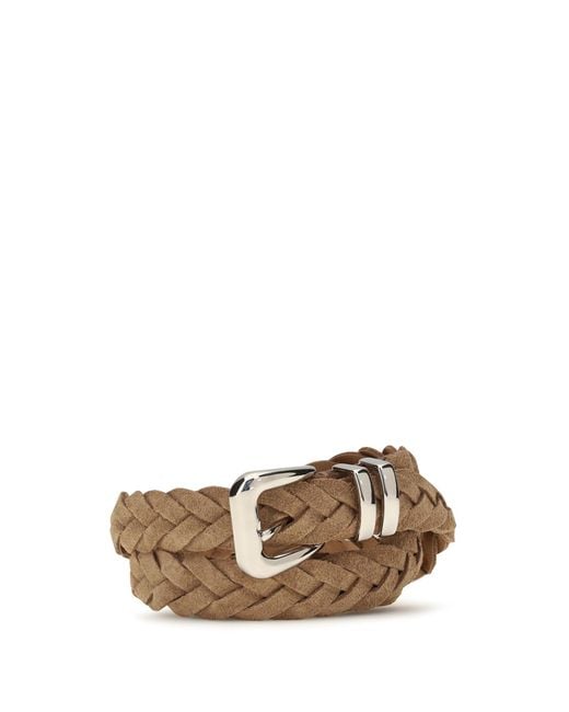 Brunello Cucinelli Multicolor Woven Leather Belt for men