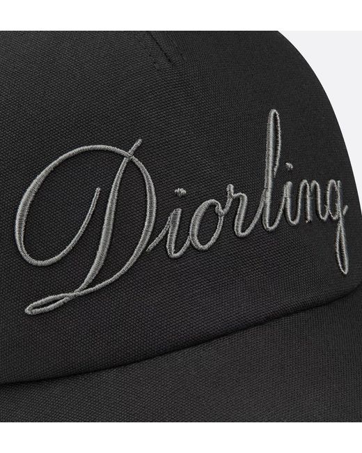 Dior Black Ling Trucker Hat for men