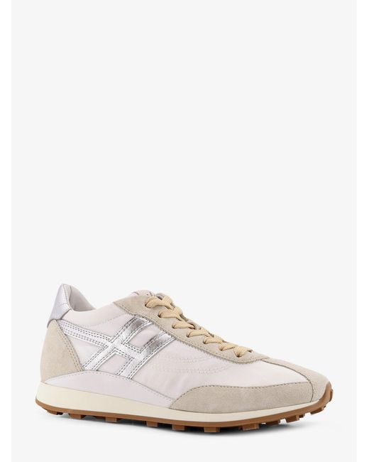 Hogan White Sneakers Nylon/Suede