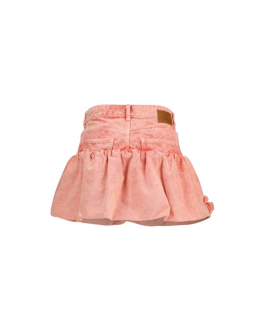 Ganni Pink Mini Bubble Skirt