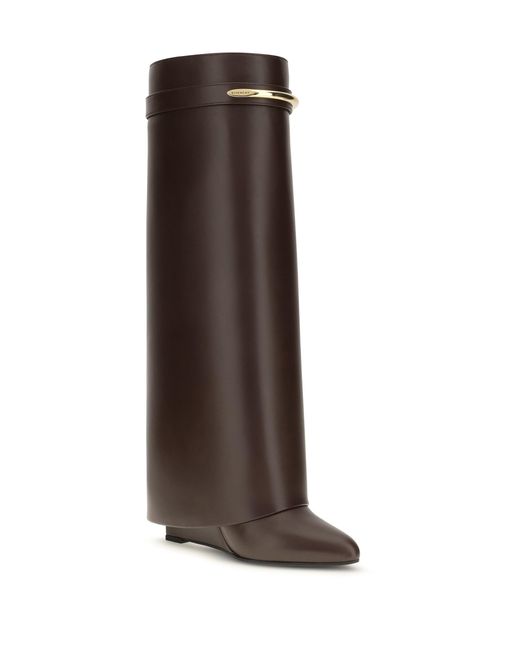 Givenchy Brown Leather Shark Boots