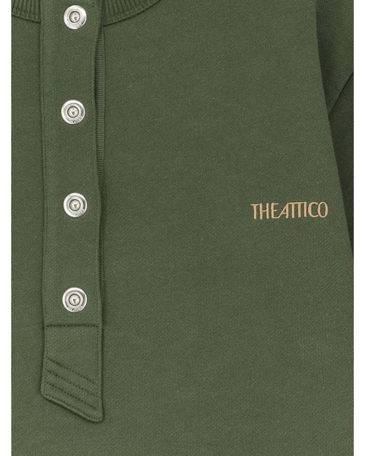 The Attico Green Cotton Sweatshirt