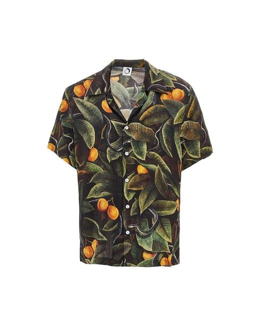 Endless Joy Green 'Snaker' Silk Shorts for men