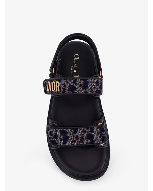 Dior Black Dior Dior Oblique Denim Dioract Sandals