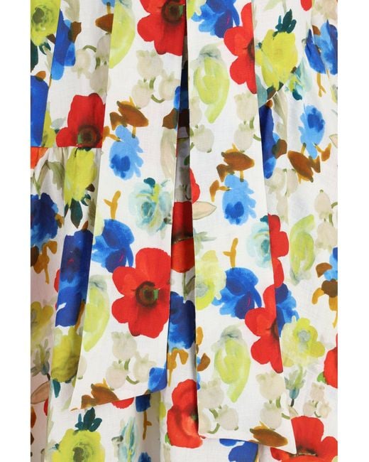 Sara Roka White Skirt Marzia Linen