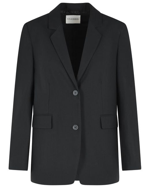 Closed Black Lola Virgin Wool Blend Blazer